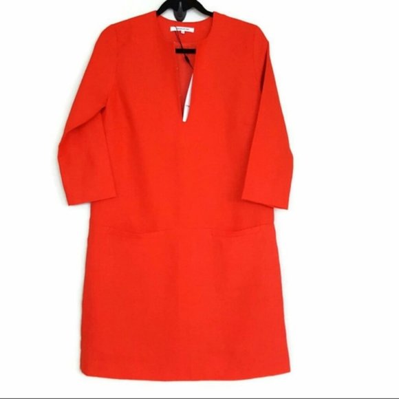 NWT Emerson Fry Mod dress in red linen - Picture 2 of 6